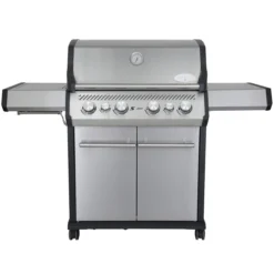 SANTOS S-418 Mit Seiten- & Heckbrenner, Edelstahl Inkl. Drehspieß, Rostheber & Silikonablage -Napoleon Verkaufsgeschäft 3cb4e9452f60d8222907245df569084e