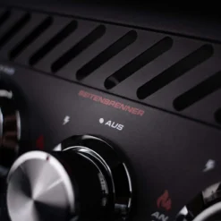 SANTOS S-518 All Black Mit Seiten- Und Heckbrenner, Schwarz, Inkl. Drehspieß, Rostheber & Silikonablage & Graviertes ZWILLING Pro Messer -Napoleon Verkaufsgeschäft 9db7a3ee99e3b99096103267946787a1