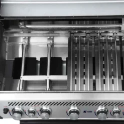 SANTOS S-518 Mit Seiten- & Heckbrenner, Edelstahl Inkl. Drehspieß, Rostheber & Silikonablage & Graviertes ZWILLING Pro Messer -Napoleon Verkaufsgeschäft 9e7a0df2ad783a08d105ec9b0dcb46b4